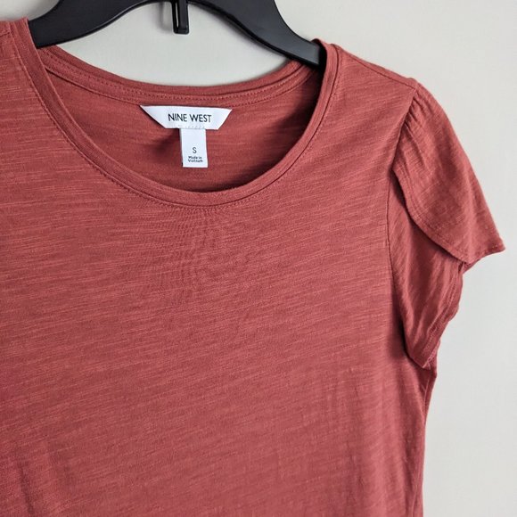 Nine West Tops - Nine West pink Petal Sleeve short sleeve T-shirt in a size Small